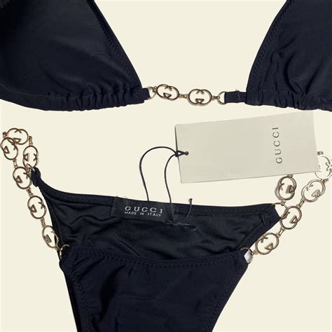 gucci bikini logo|gucci bikini top.